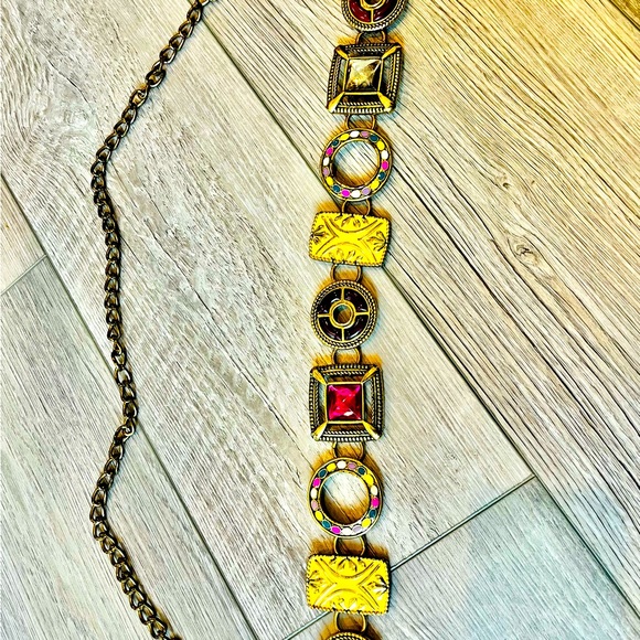 Chico’s Vintage Boho Chain Belt - Picture 3 of 3